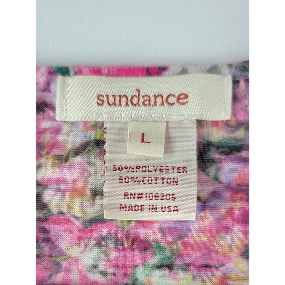 Sundance Boho Butterflies Floral Watercolor Sublimation Print Ruffle Top Size L - Picture 11 of 12